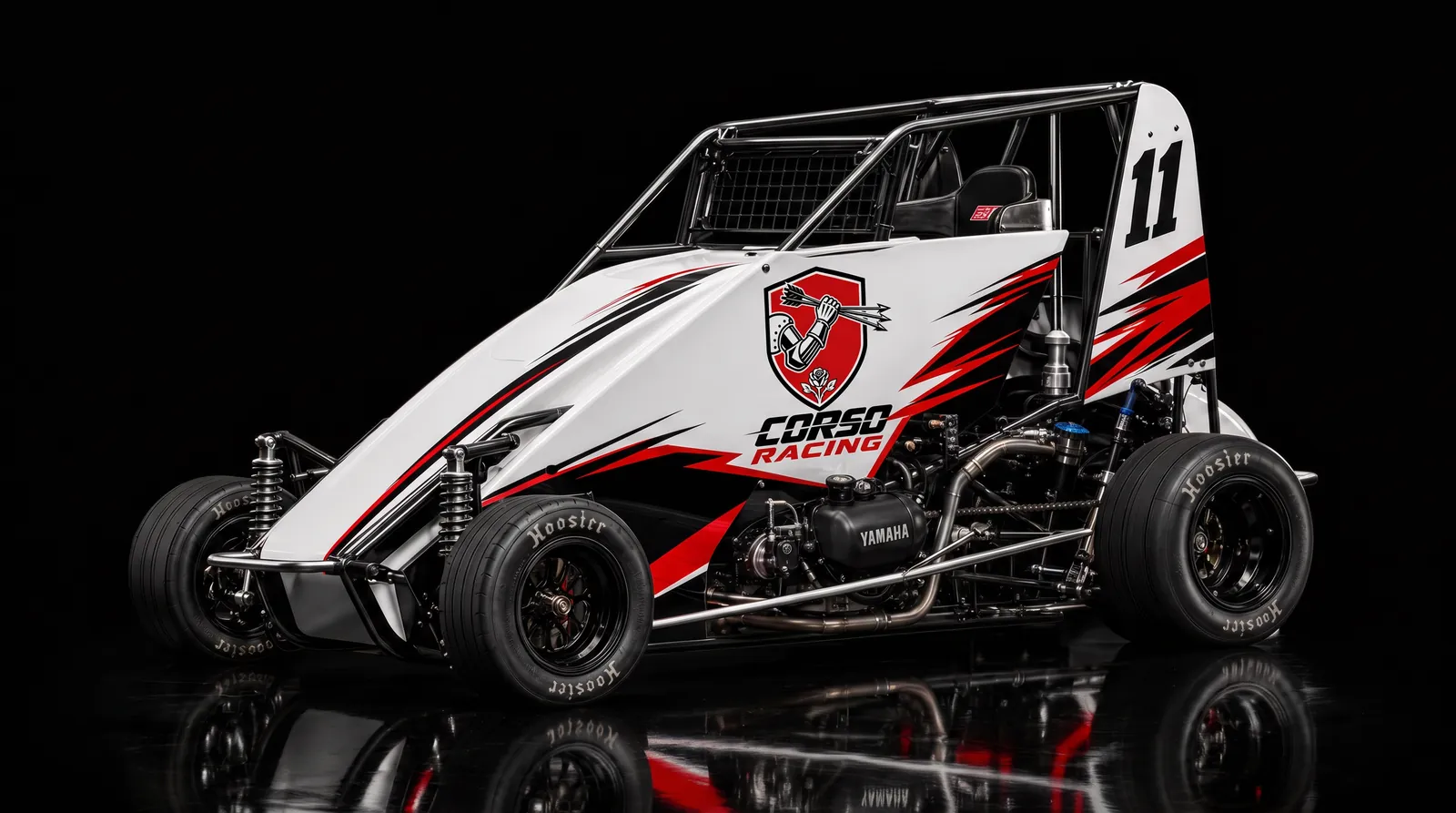 The Hyper X7 micro sprint in a concept Corso Racing livery, #11 (concept art)